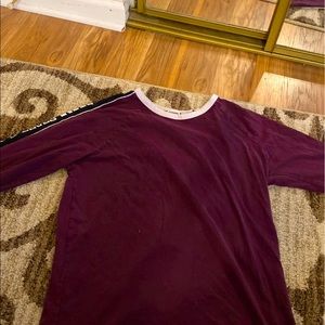 PINK maroon long sleeve shirt